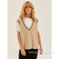 Women Comfortable v Neck Sweater Vest